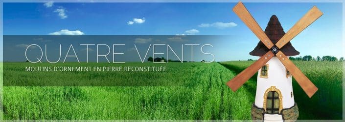 Moulins déco en pierre | AUBLET fabricant moulin déco jardin